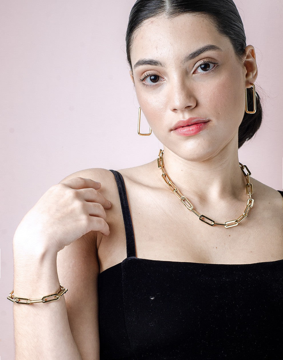 Schakelketting chunky goudkleurig