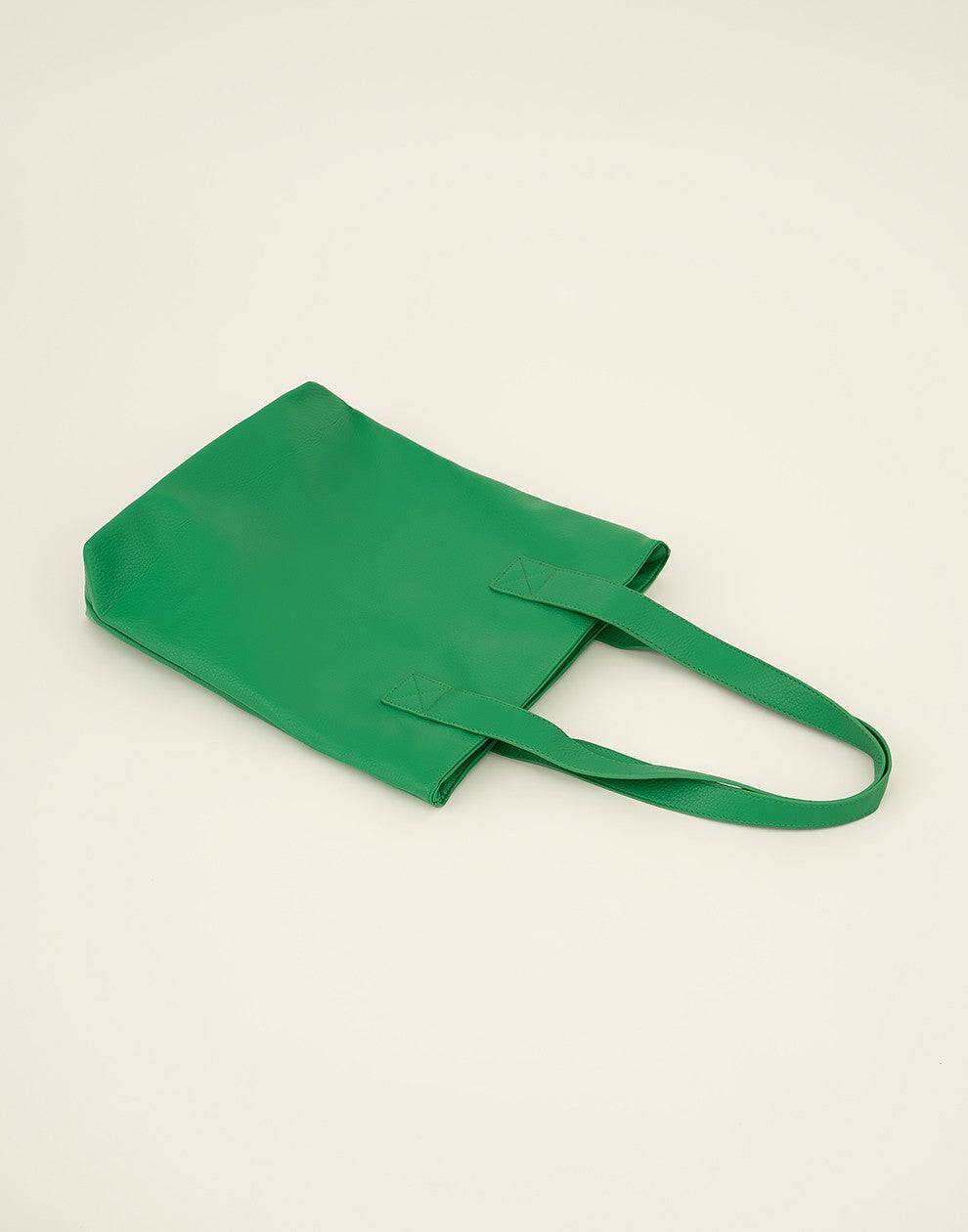 Shopper met rits groen