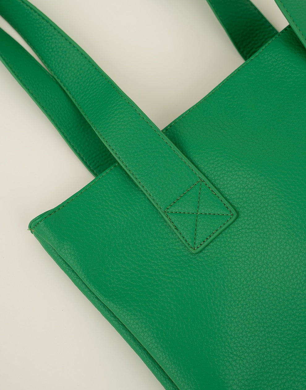 Shopper met rits groen