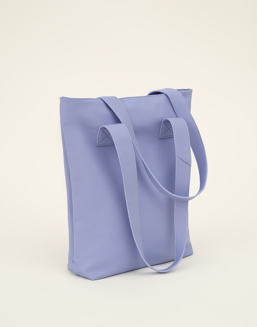 Shopper met rits paars