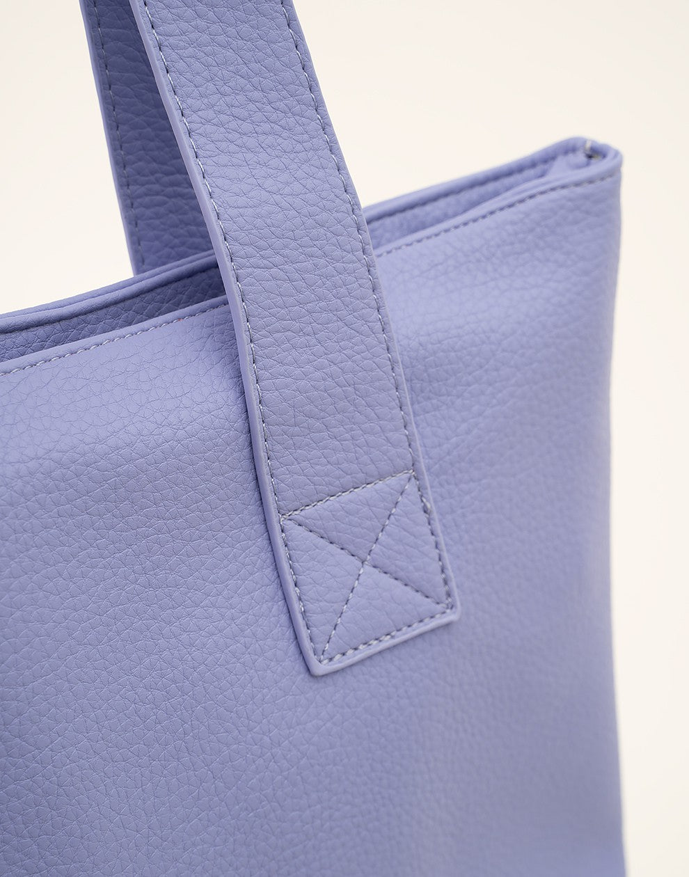 Shopper met rits paars