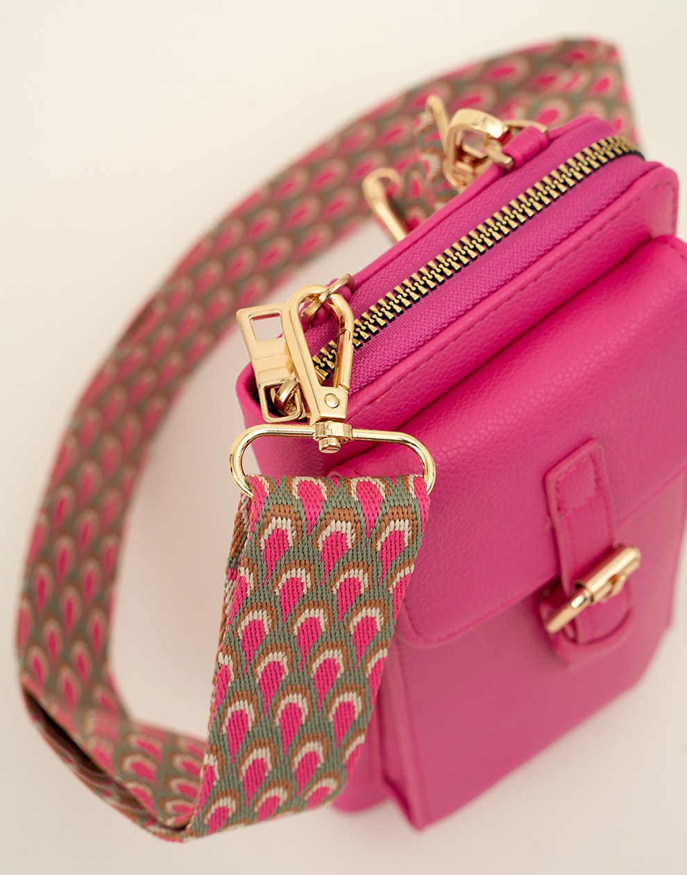 Telefoon tasje fuchsia