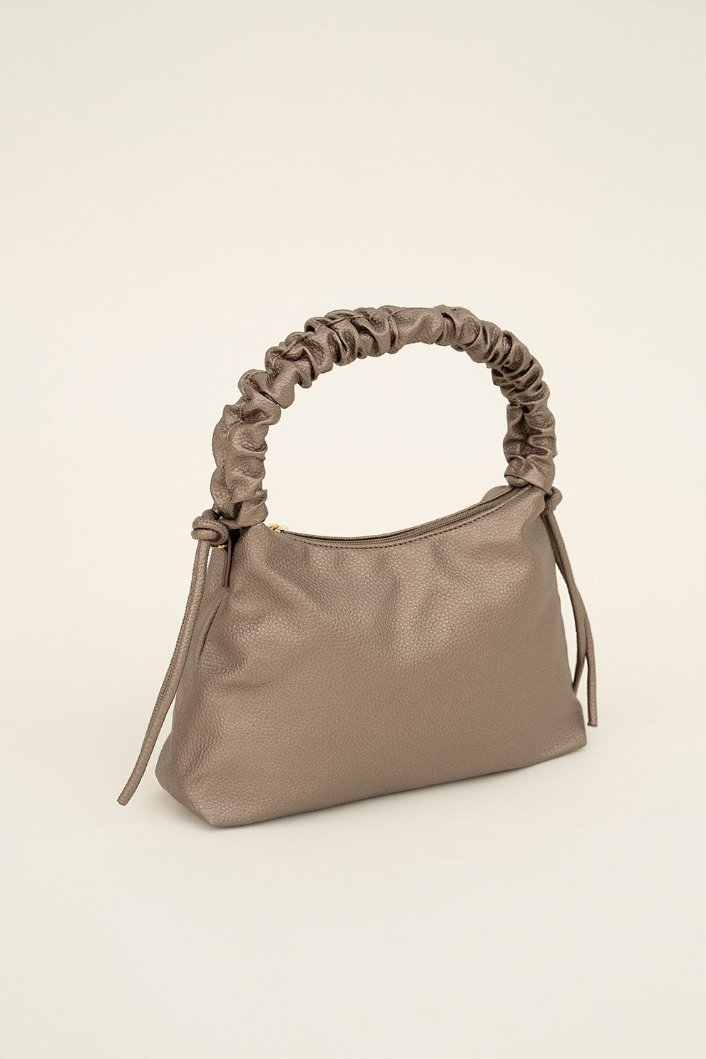 Trendy hand or crossbody bag bronze