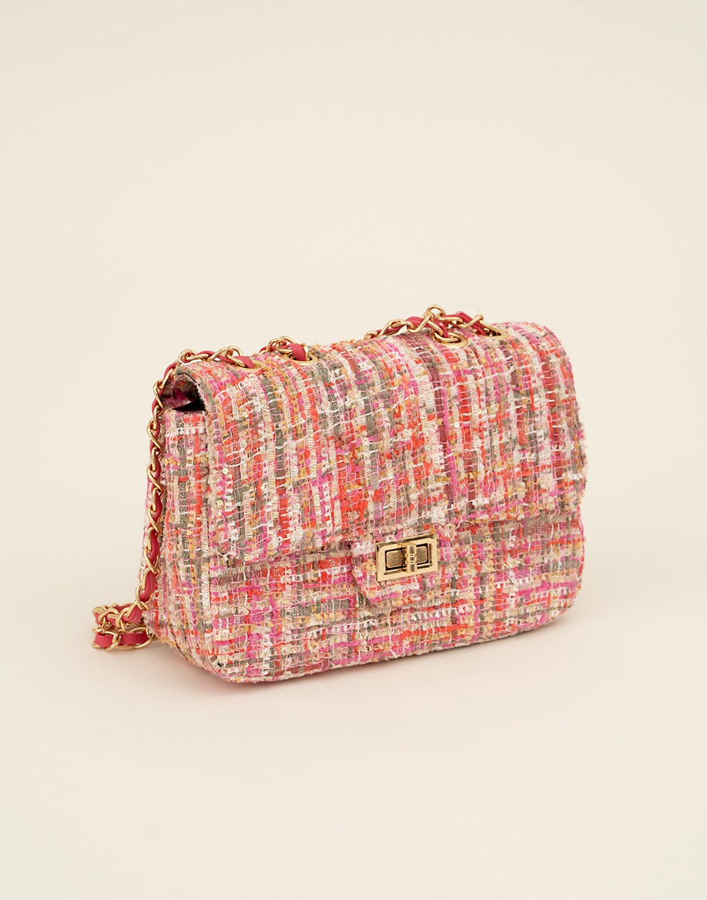 Luxe schouder of crossbody tas fuchsia