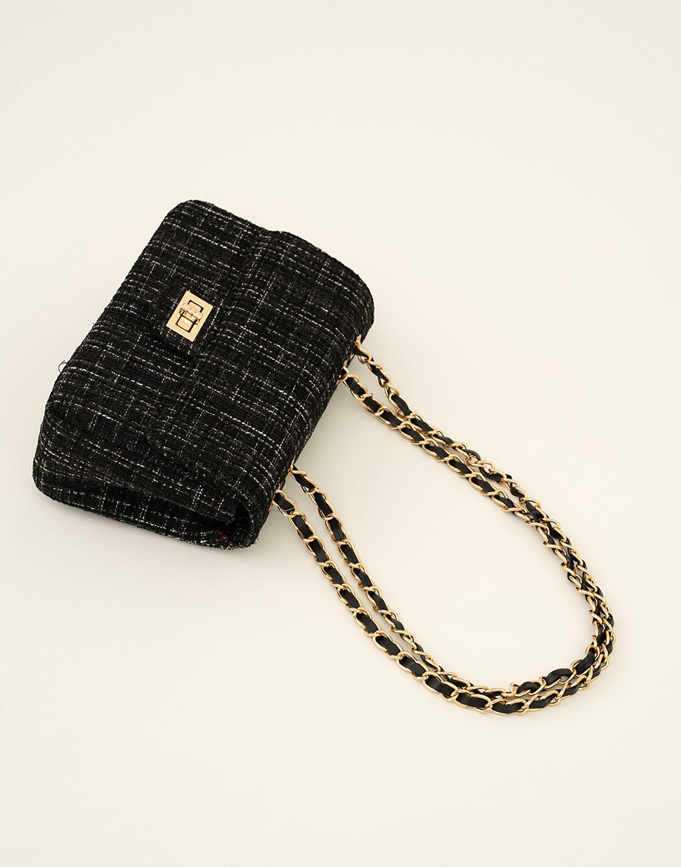 Luxe schouder of crossbody tas zwart