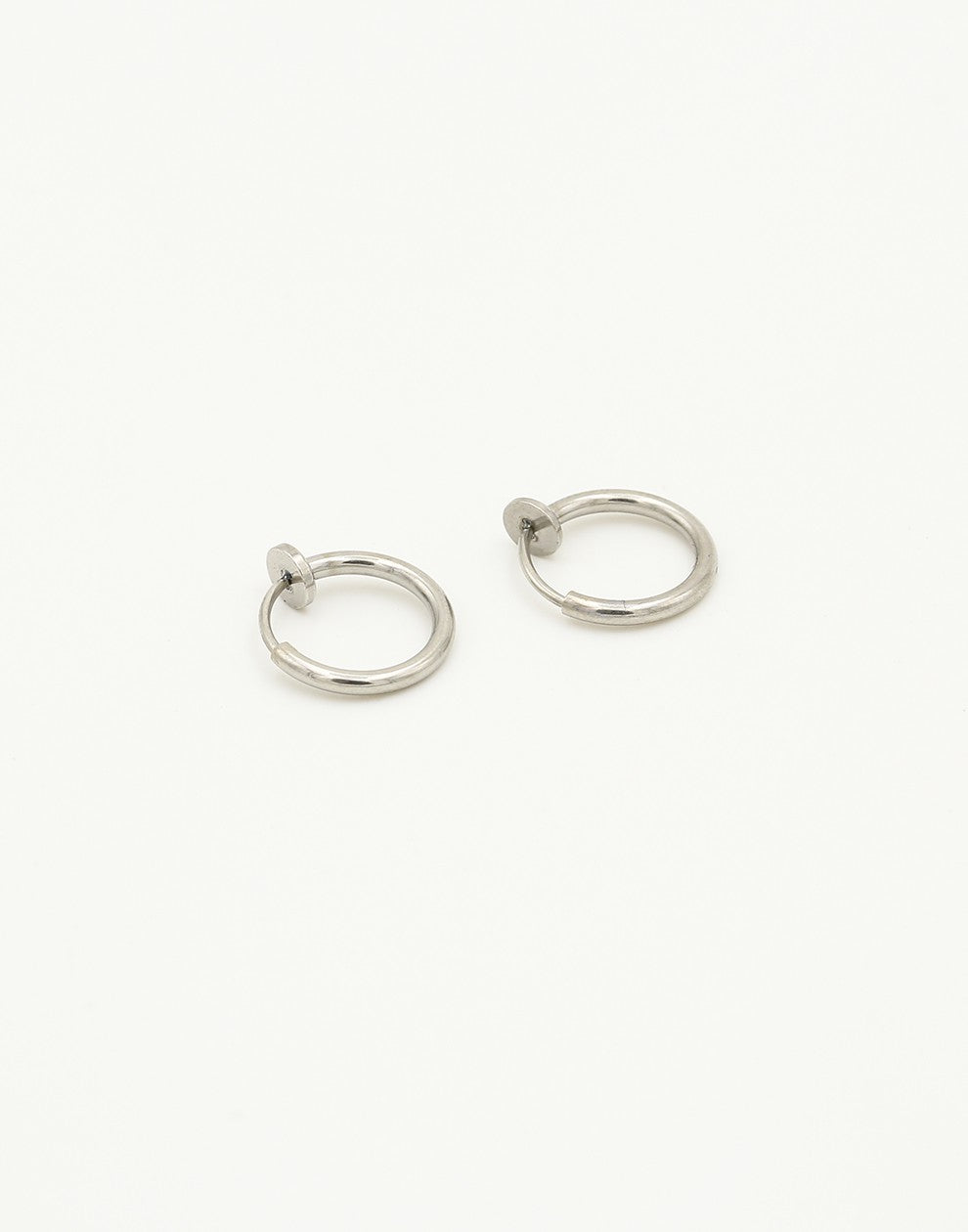 clip oorbellen 10mm zilverkleurig