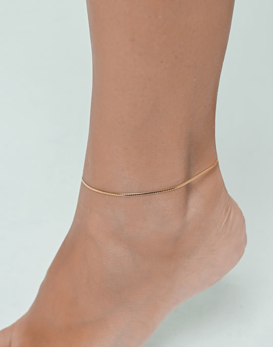 Enkelbandje minimalistisch goudkleurig