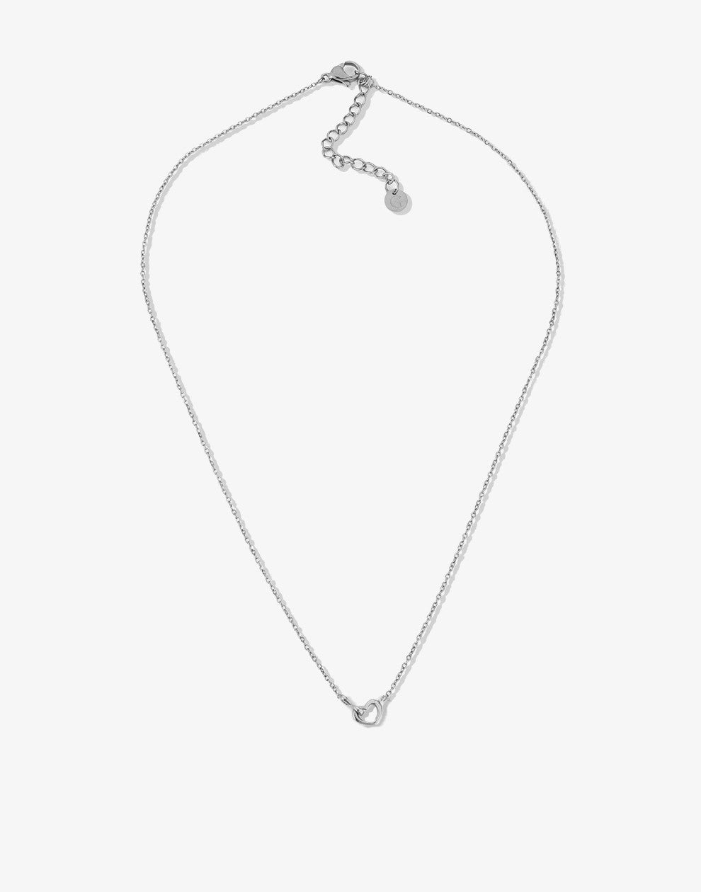 ketting infinity hartje zilverkleurig