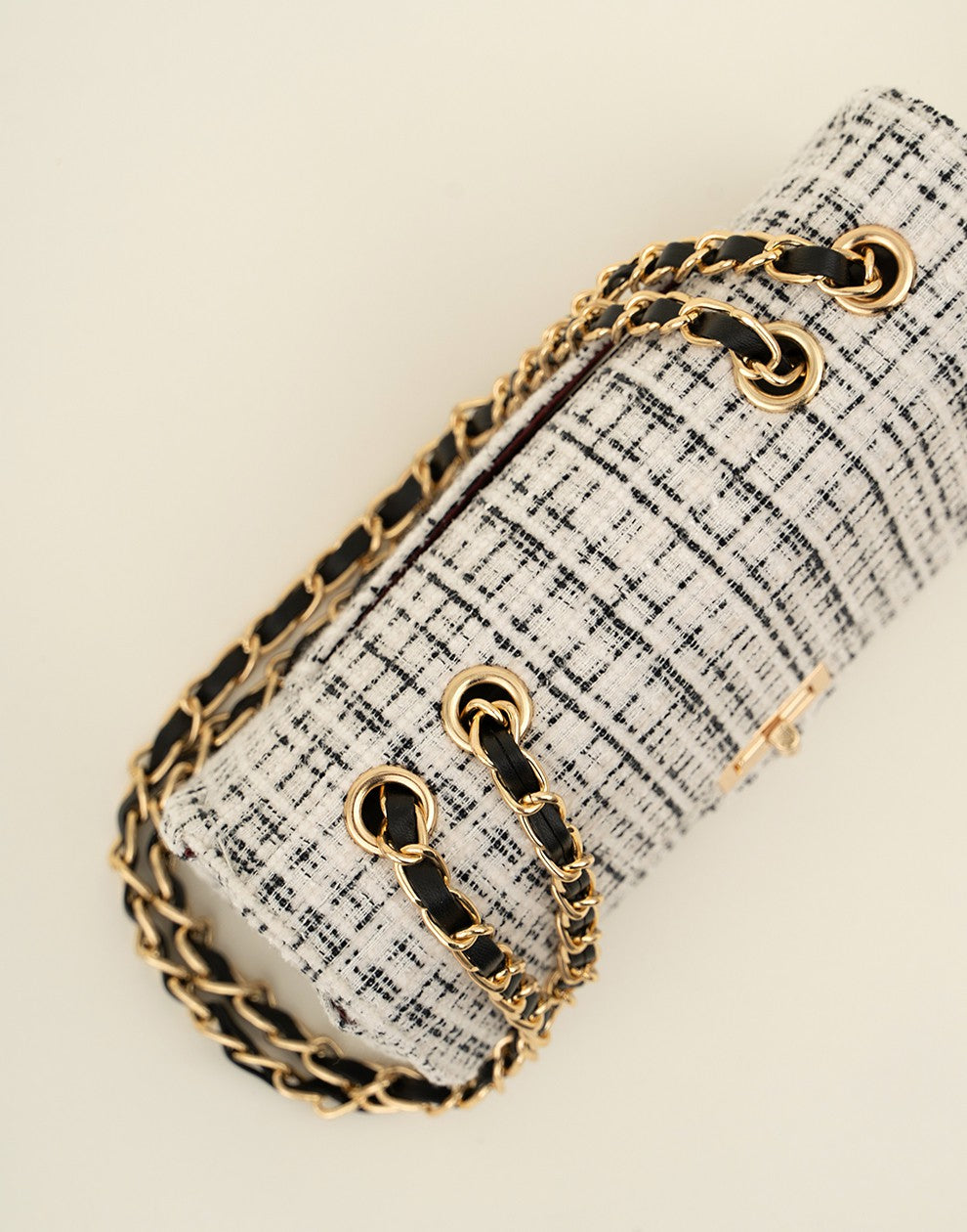 Luxe crossbody tas zwart wit