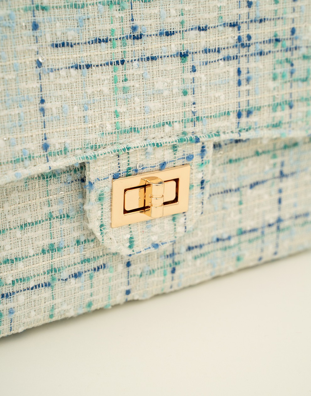Luxe crossbody tas aqua