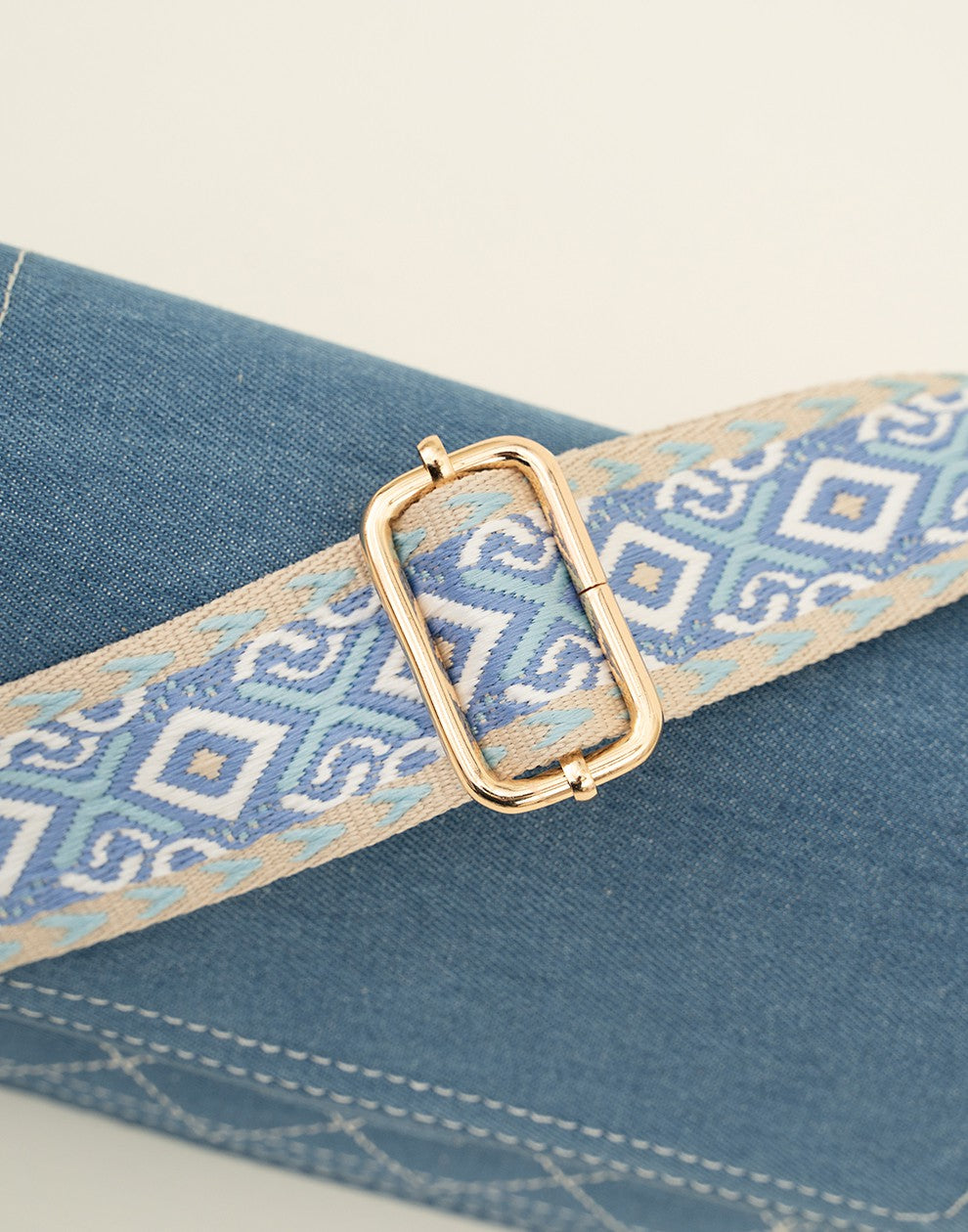 Hippe Jeans tas met gave strap