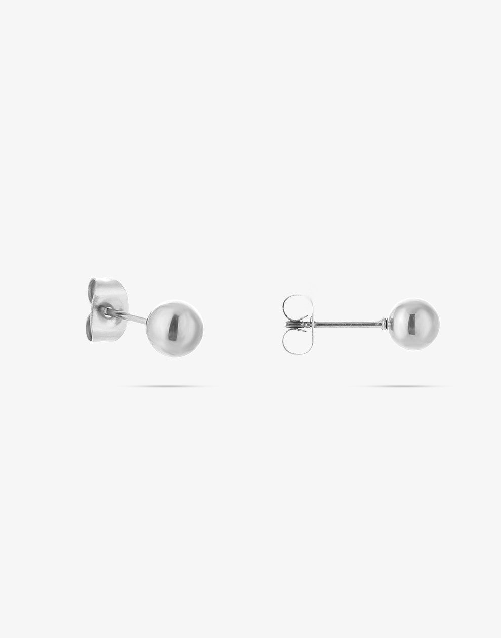 oorknoppen 4mm zilverkleurig
