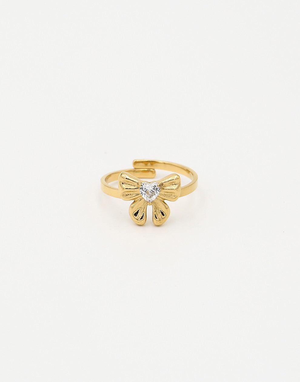 ring strikje met steen