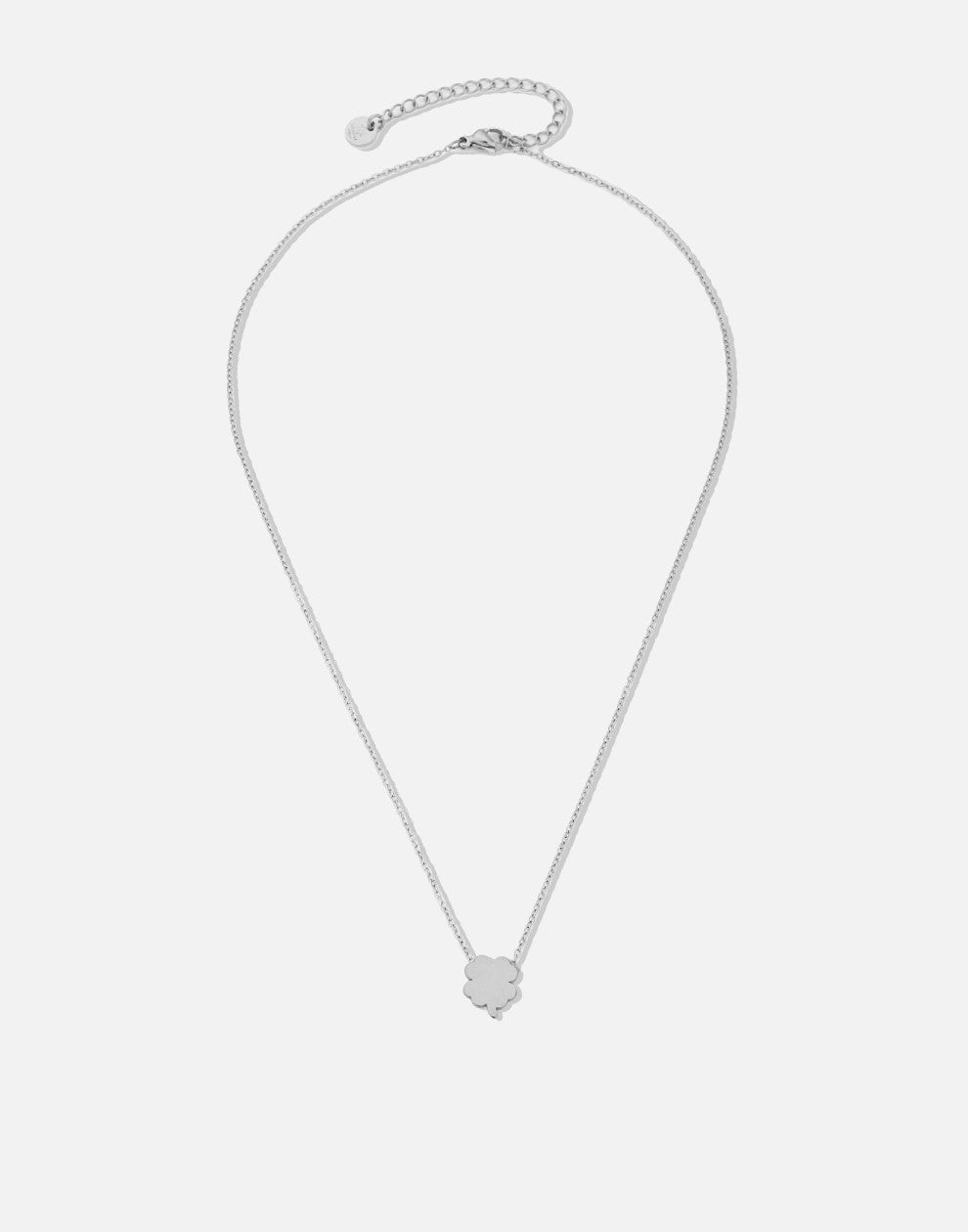 ketting kleine klaver zilverkleurig