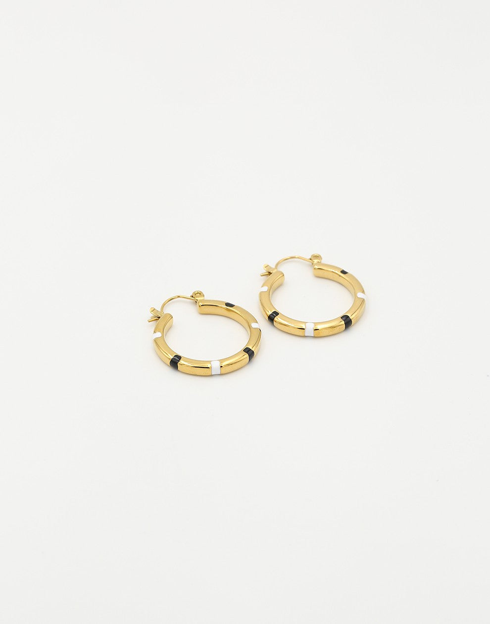 Vintage hoops zwart wit