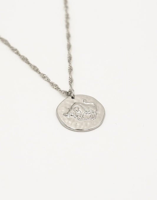 Sterrenbeeld zodiac ketting stier zilverkleurig