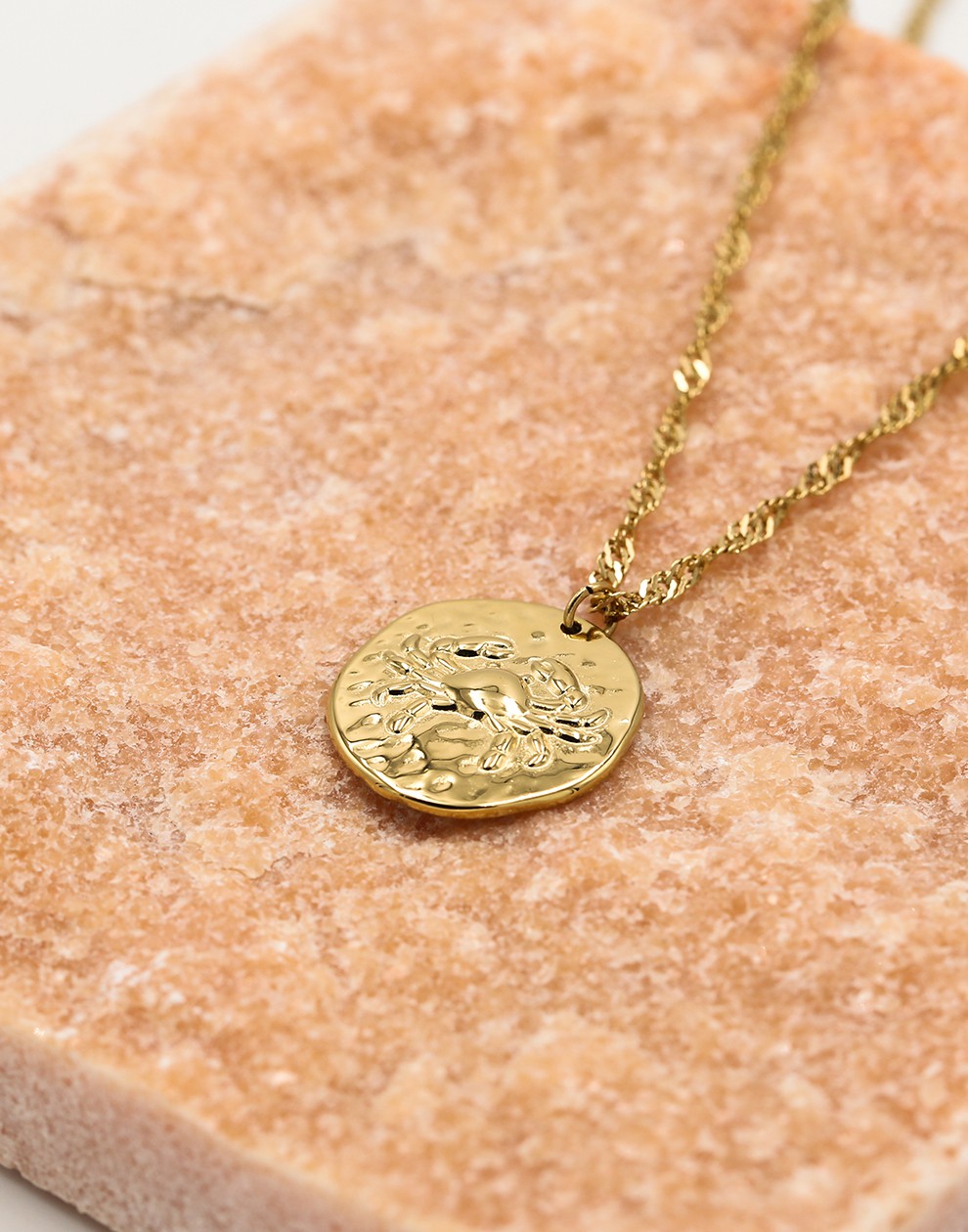 Sterrenbeeld zodiac ketting kreeft goudkleurig