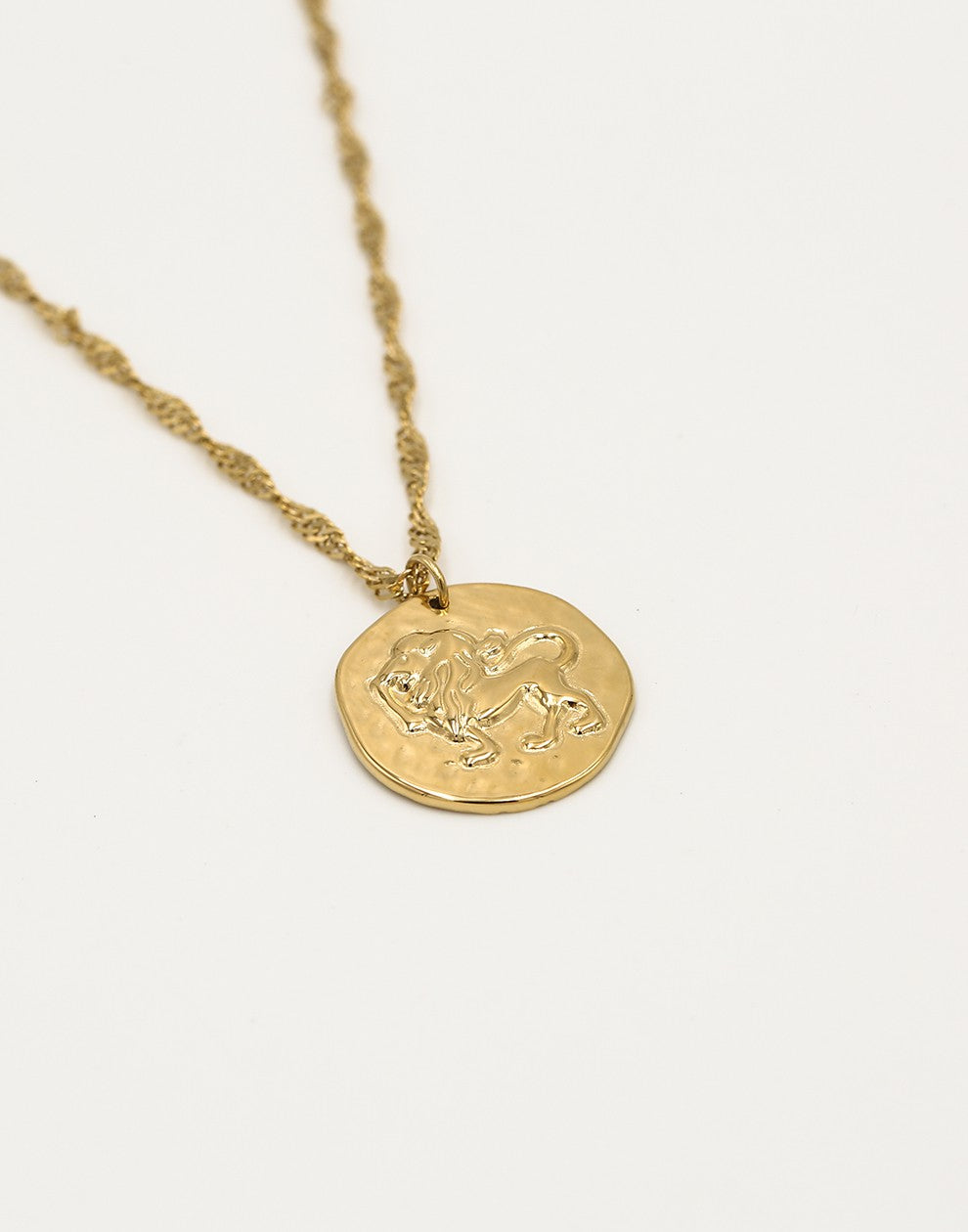 Sterrenbeeld zodiac ketting leeuw goudkleurig