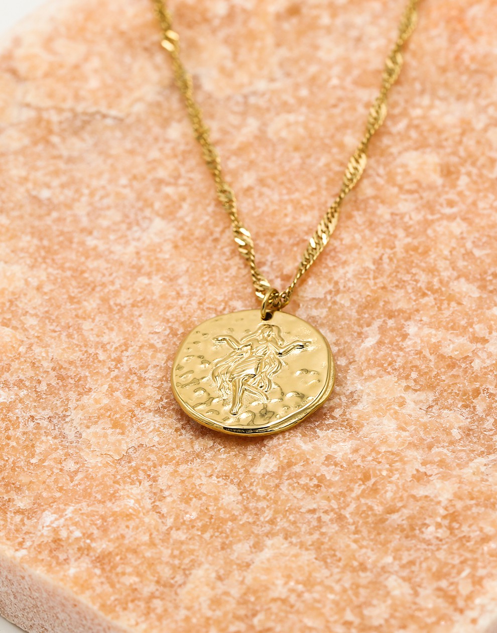 Sterrenbeeld zodiac ketting maagd goudkleurig