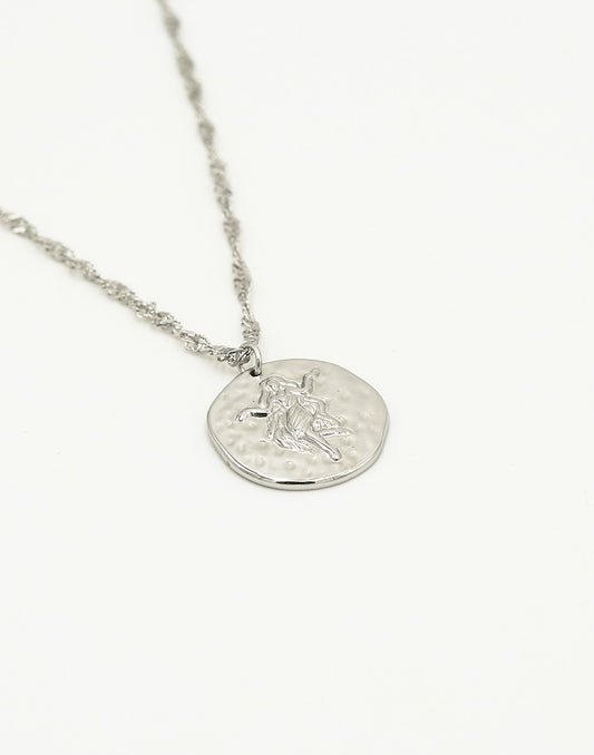 Sterrenbeeld zodiac ketting maagd zilverkleurig