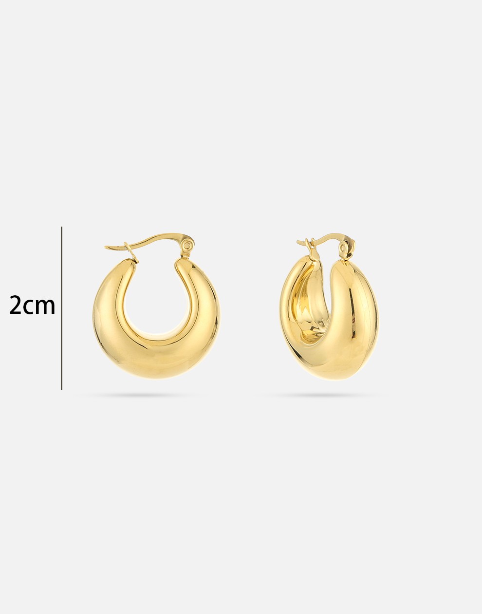 bold vintage hoops goudkleurig
