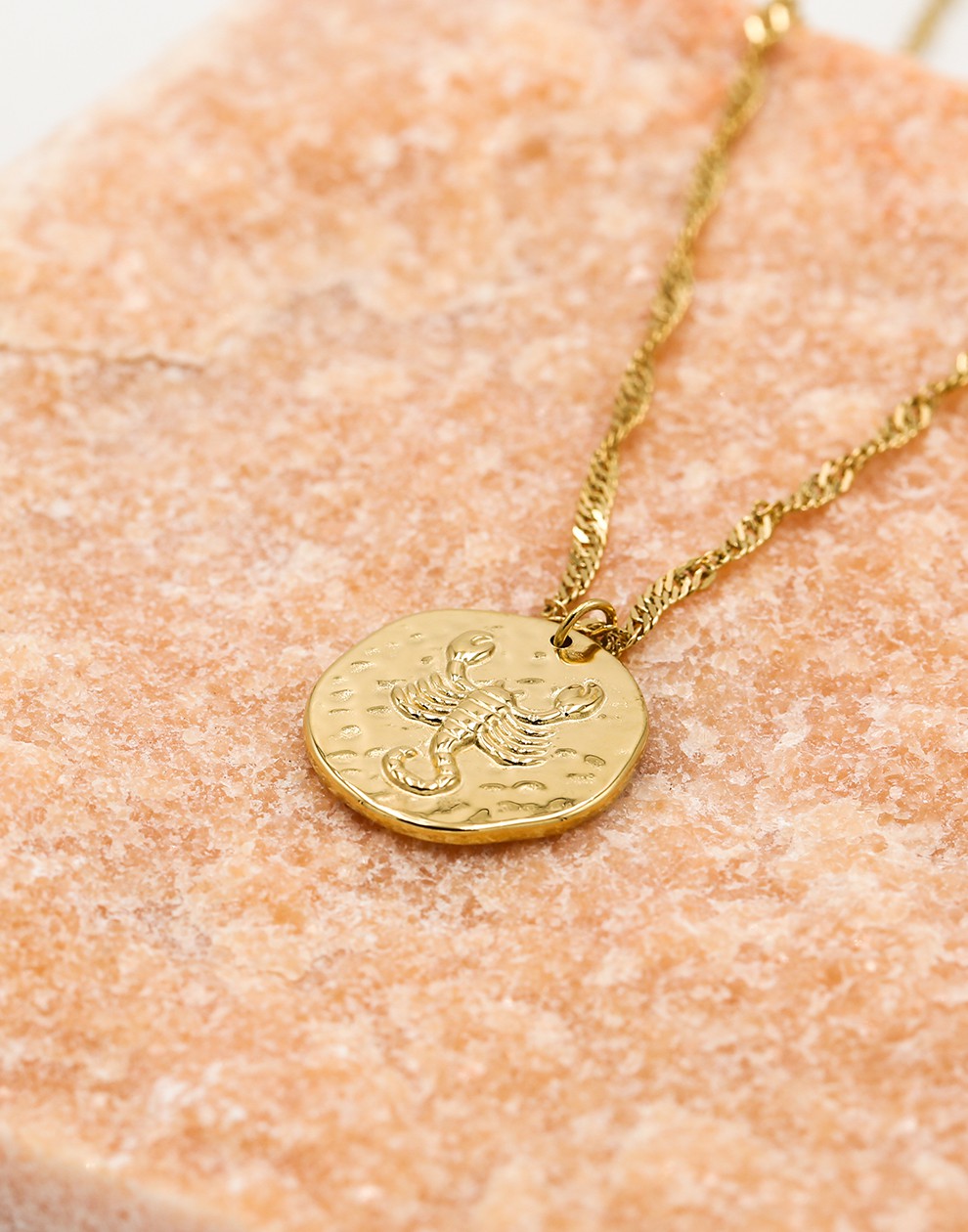 Sterrenbeeld zodiac ketting schorpioen goudkleurig