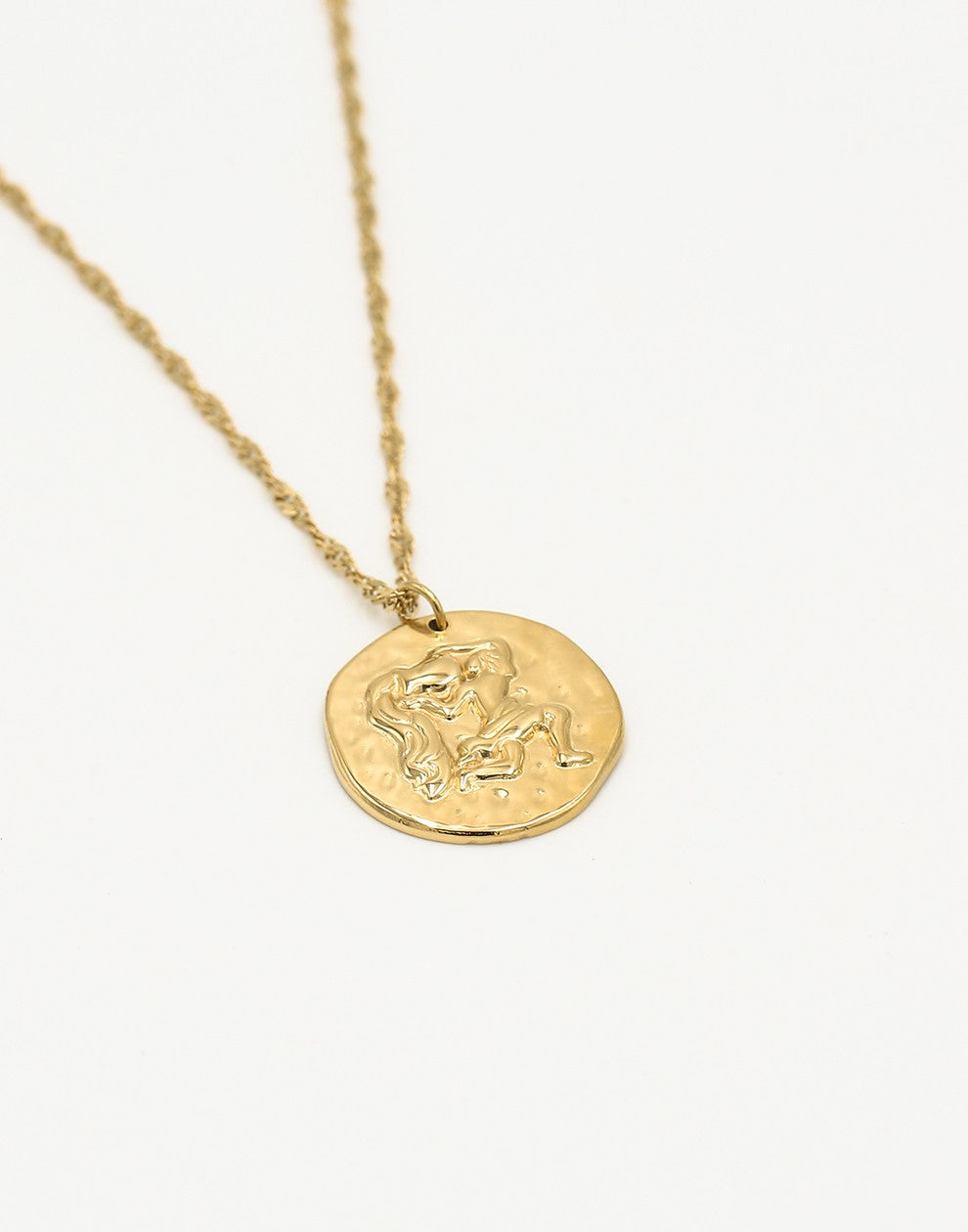 Sterrenbeeld zodiac ketting waterman goudkleurig