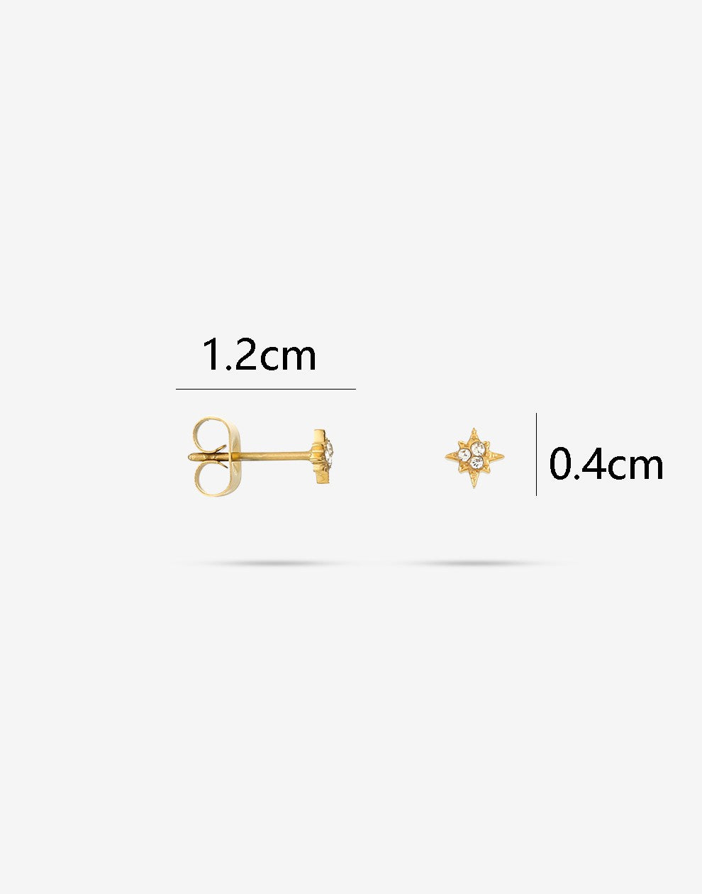 Studs morningstar gold steentjes