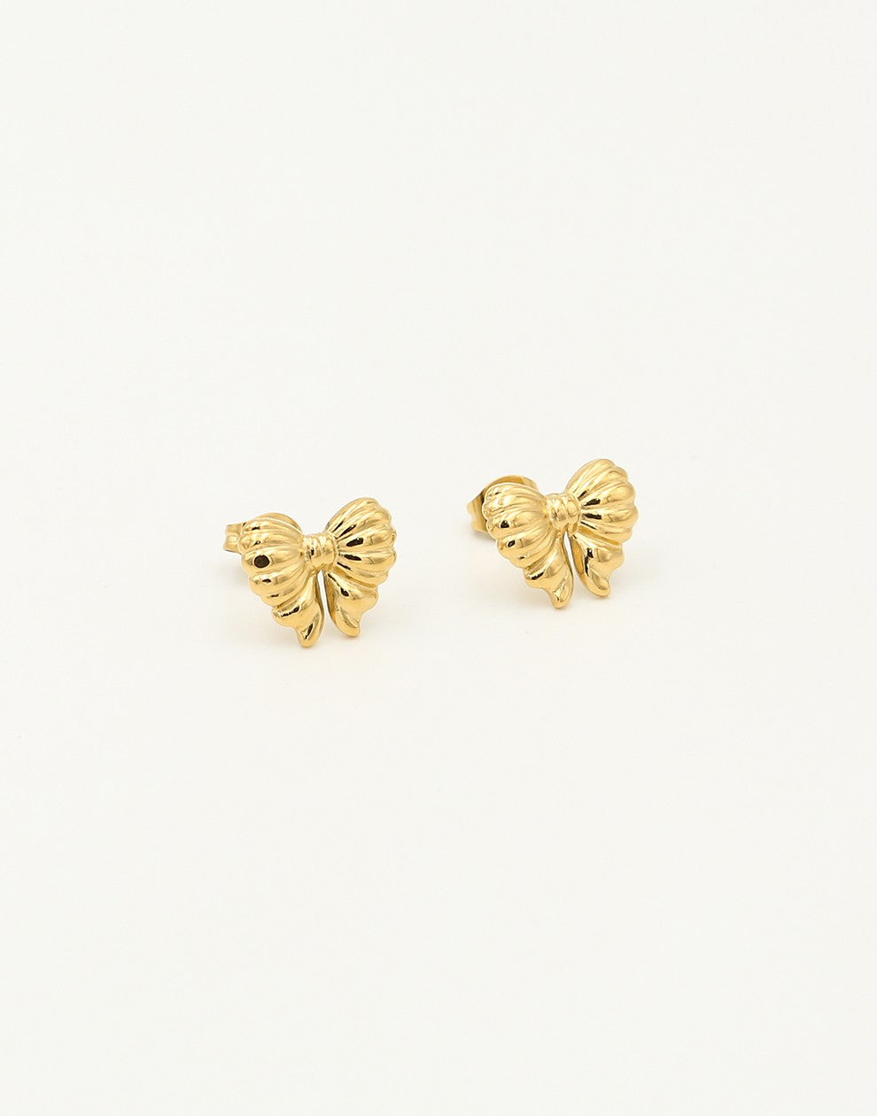 Studs strikje goudkleurig