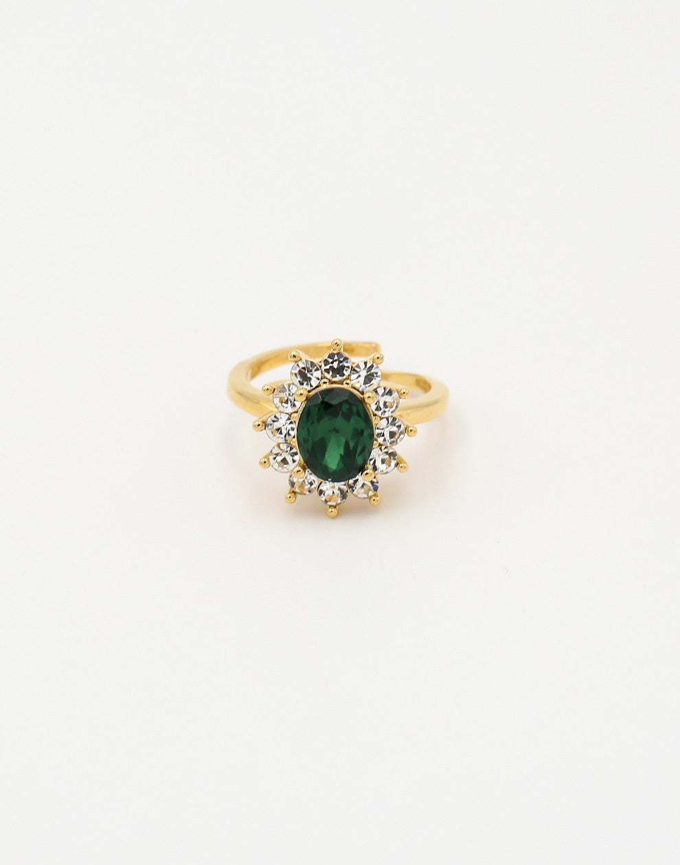 vintage statement ring groen