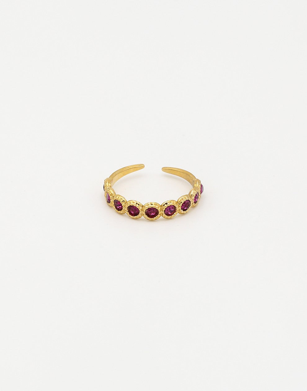 vintage ring steentjes lila