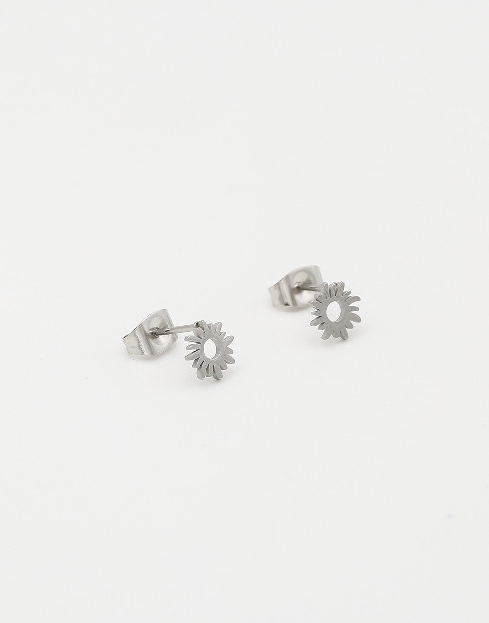 Studs open zon zilverkleurig