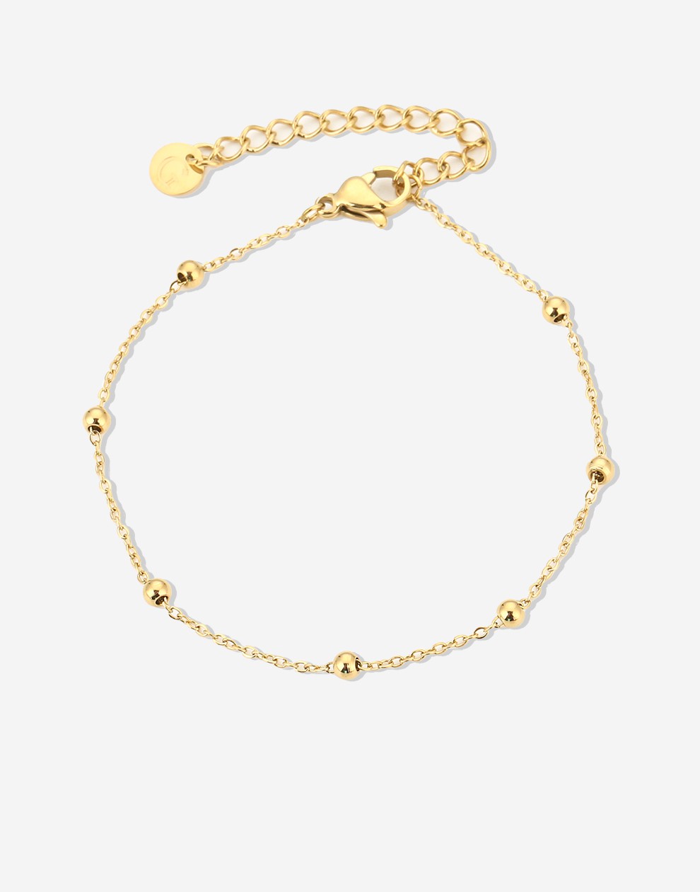 goudkleurigen dotted armband