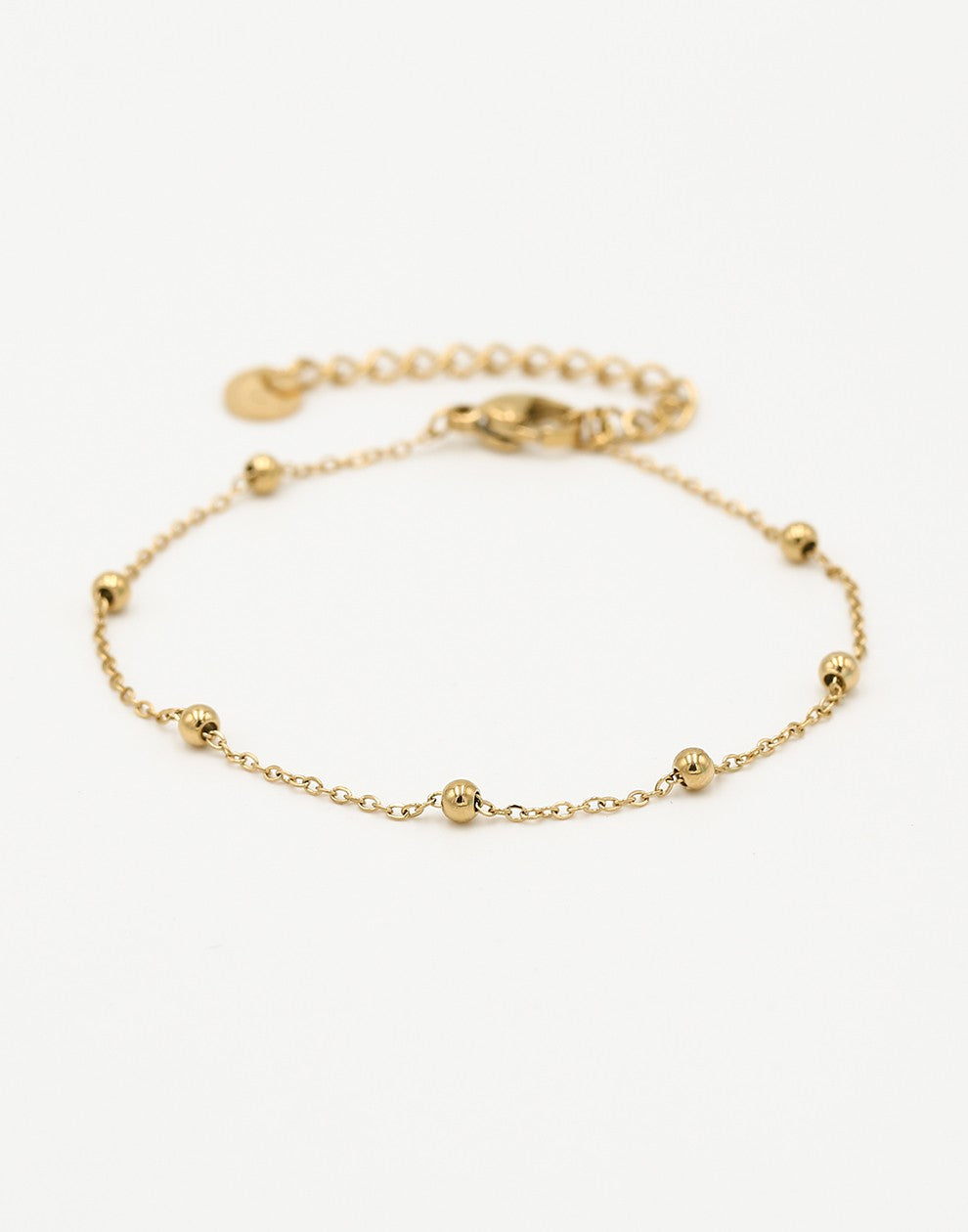 goudkleurigen dotted armband