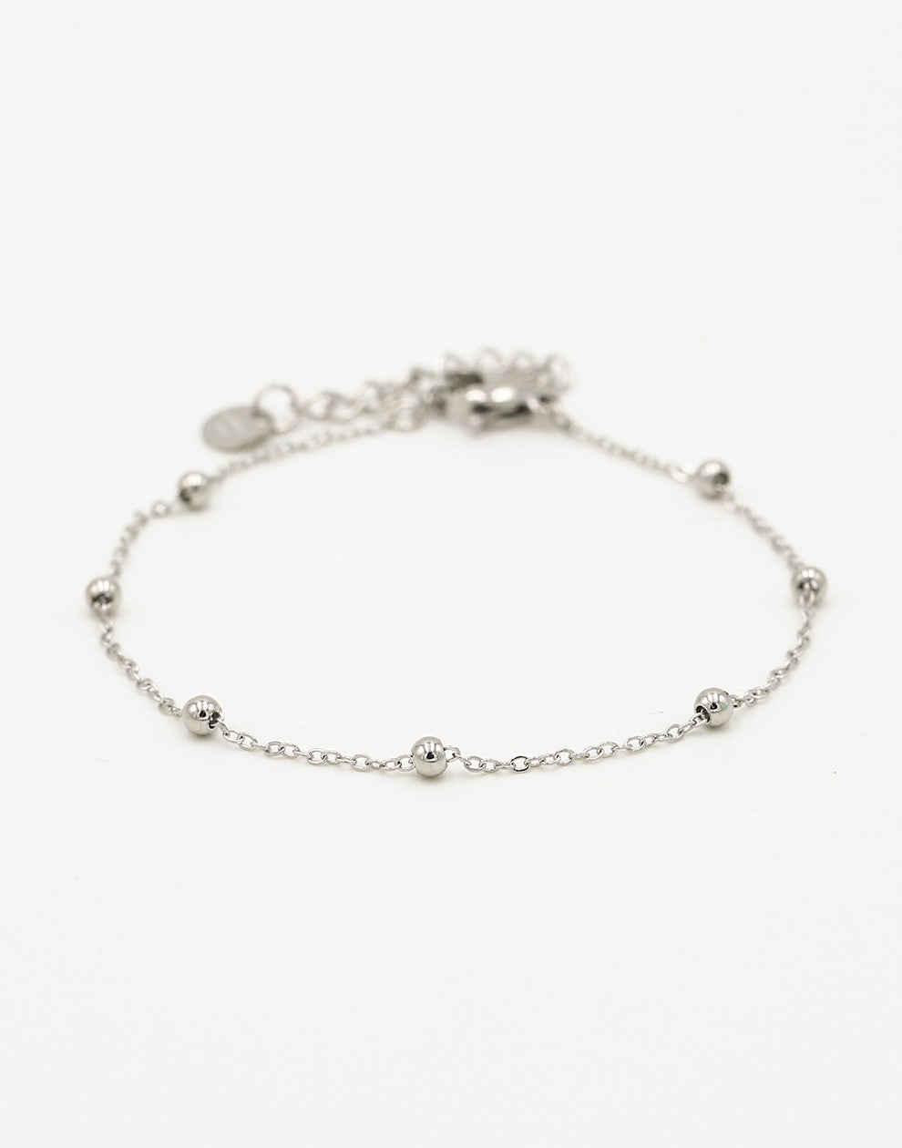 zilverkleurigen dotted armband