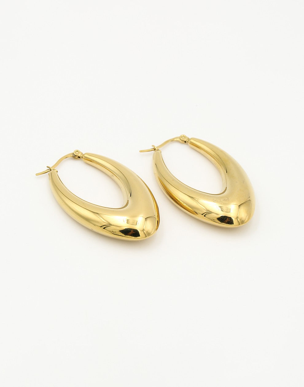 ovale chunky hoops goudkleurig