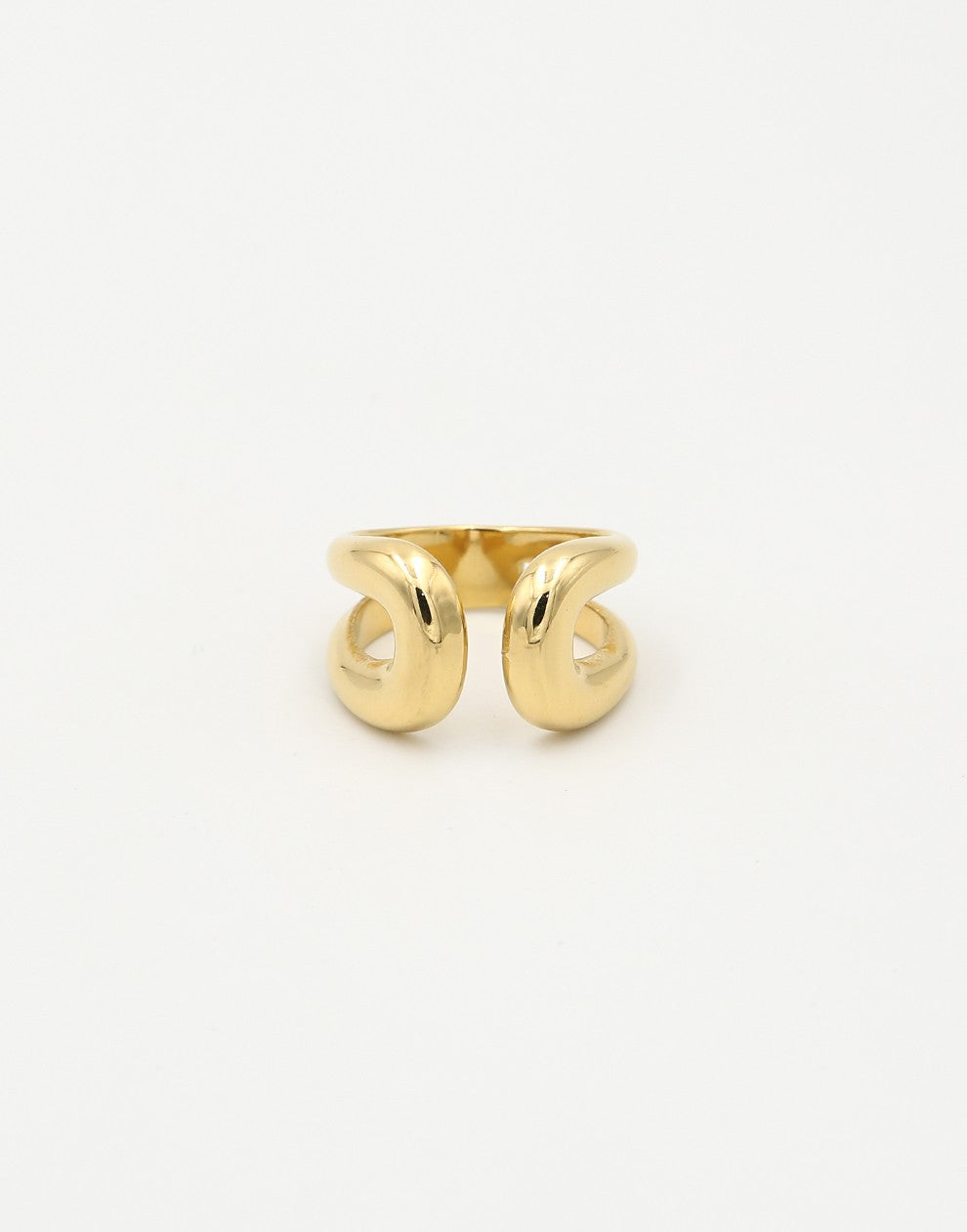 Chunky ring bold goudkleurig