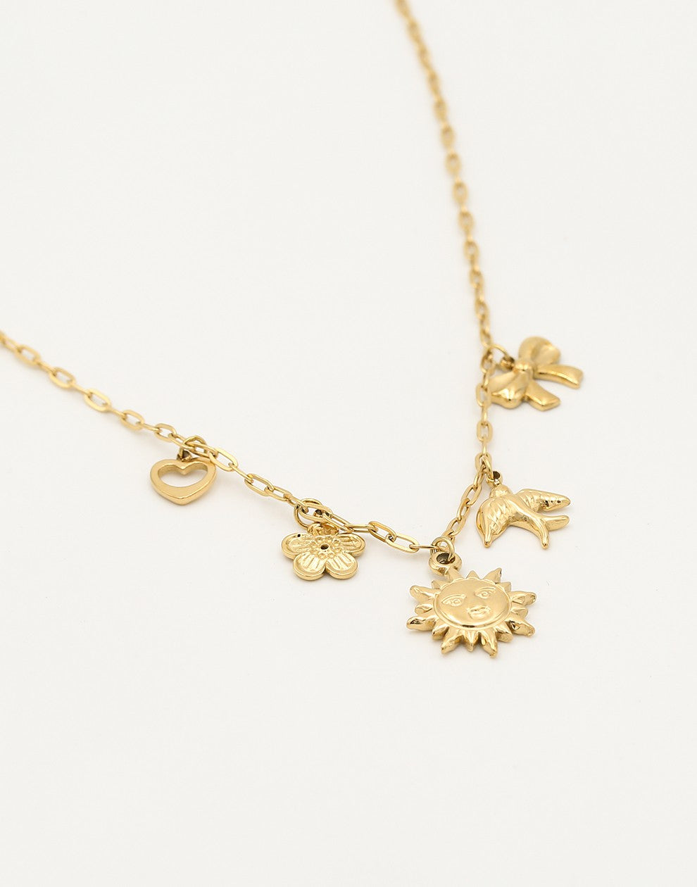ketting bedeltjes goudkleurig