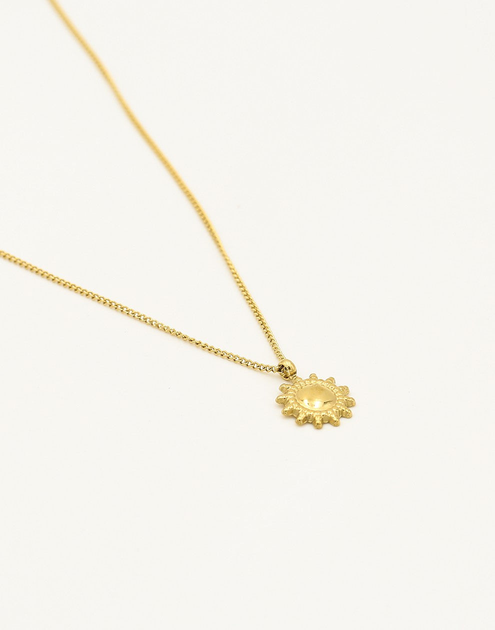 zon ketting goudkleurig