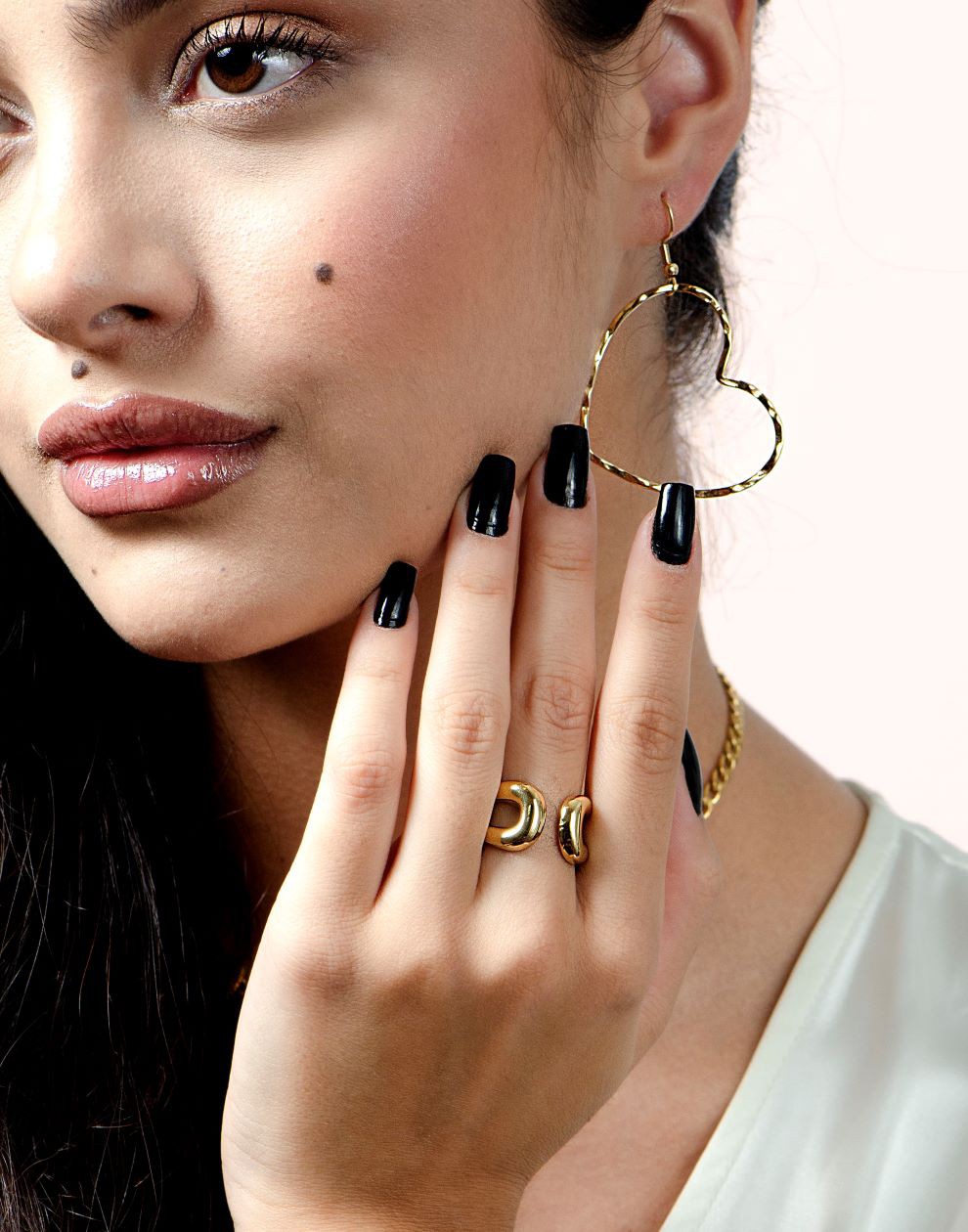 Chunky ring bold goudkleurig