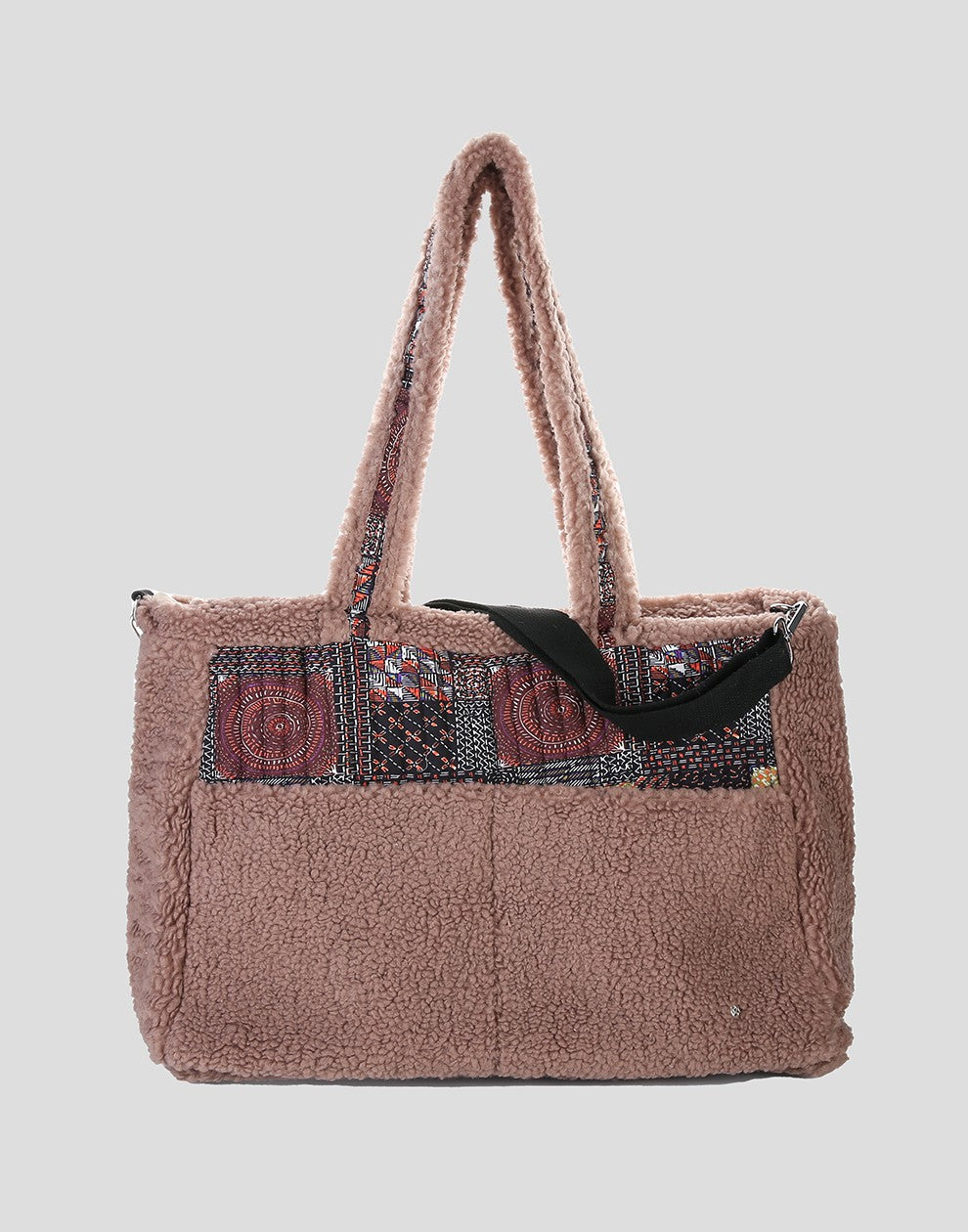 Shopper tas teddy mix print