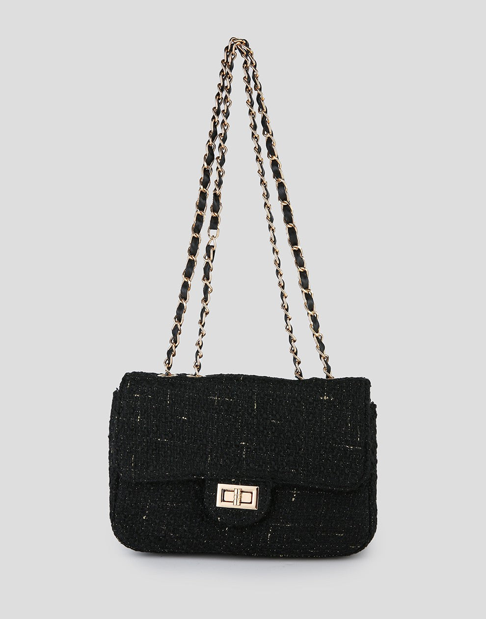 Luxe crossbody tas zwart