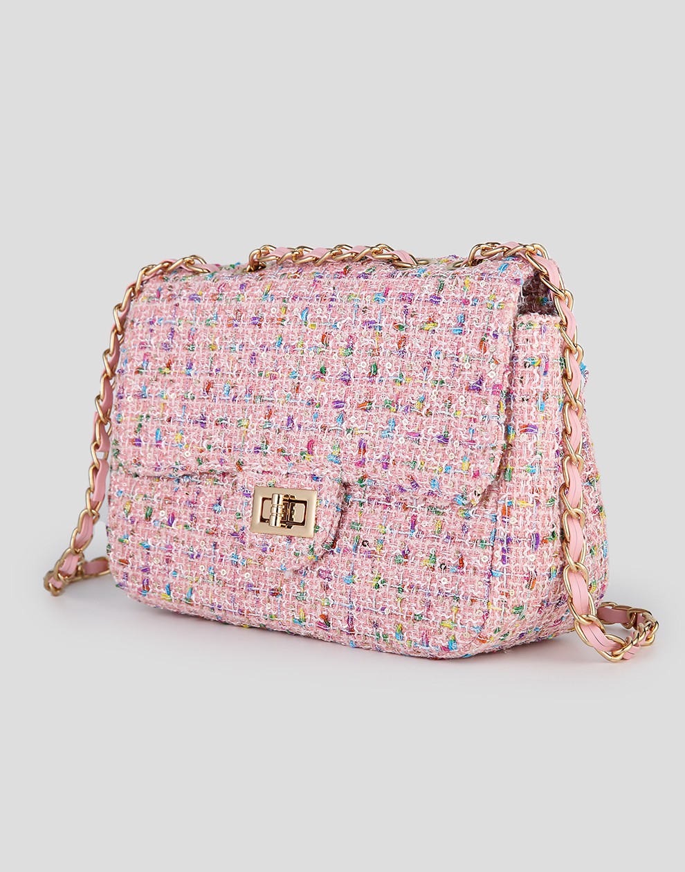 Luxe crossbody tas roze