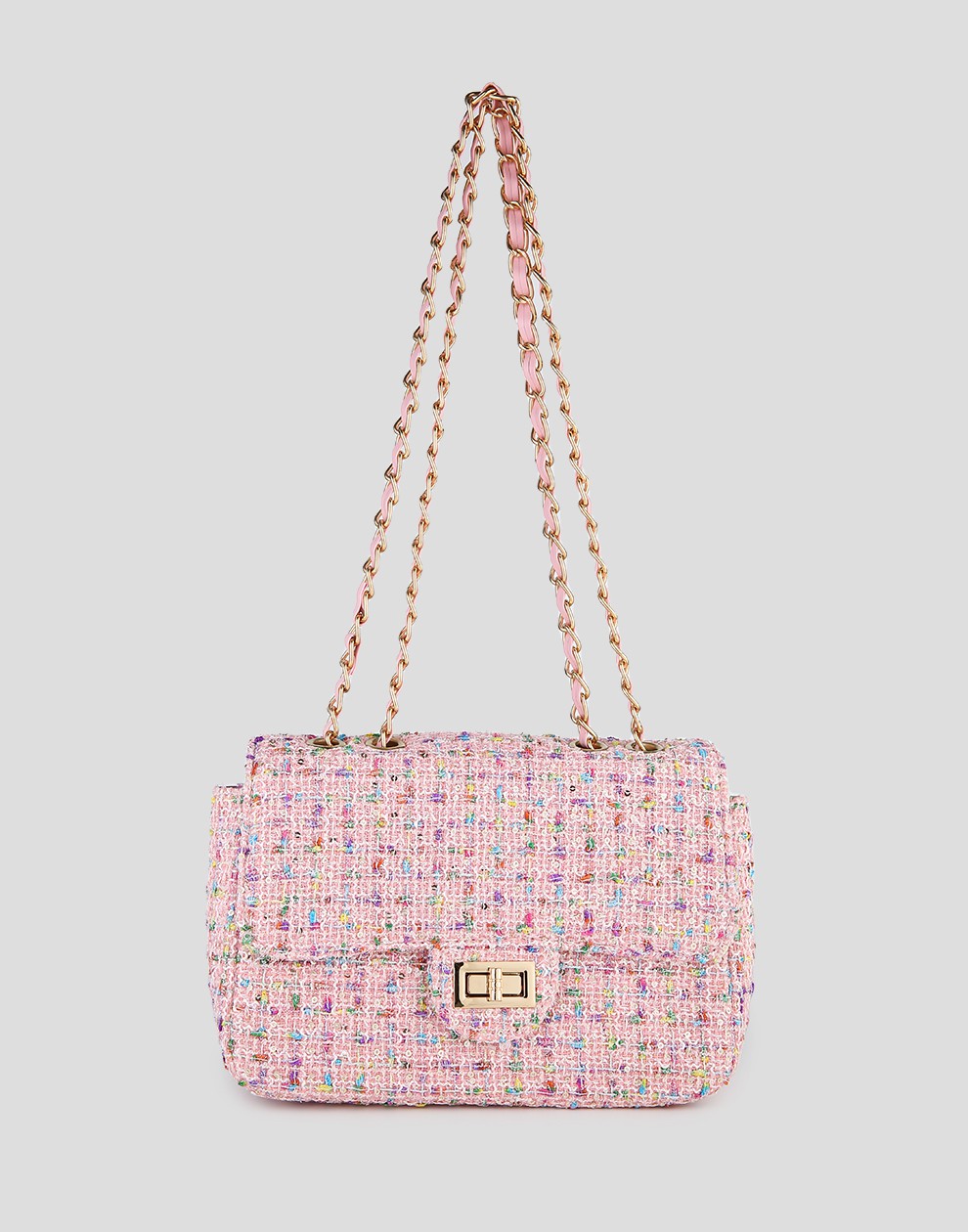 Luxe crossbody tas roze
