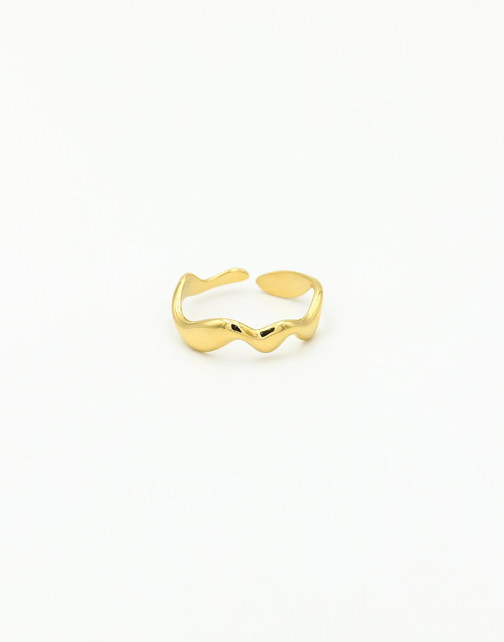 ring wikkel goudkleurig