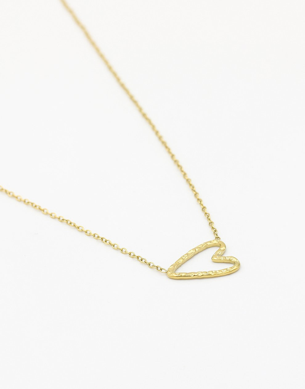 ketting vintage speels hartje goudkleurig