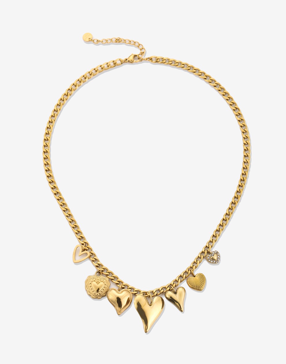 Bedelketting love goudkleurig