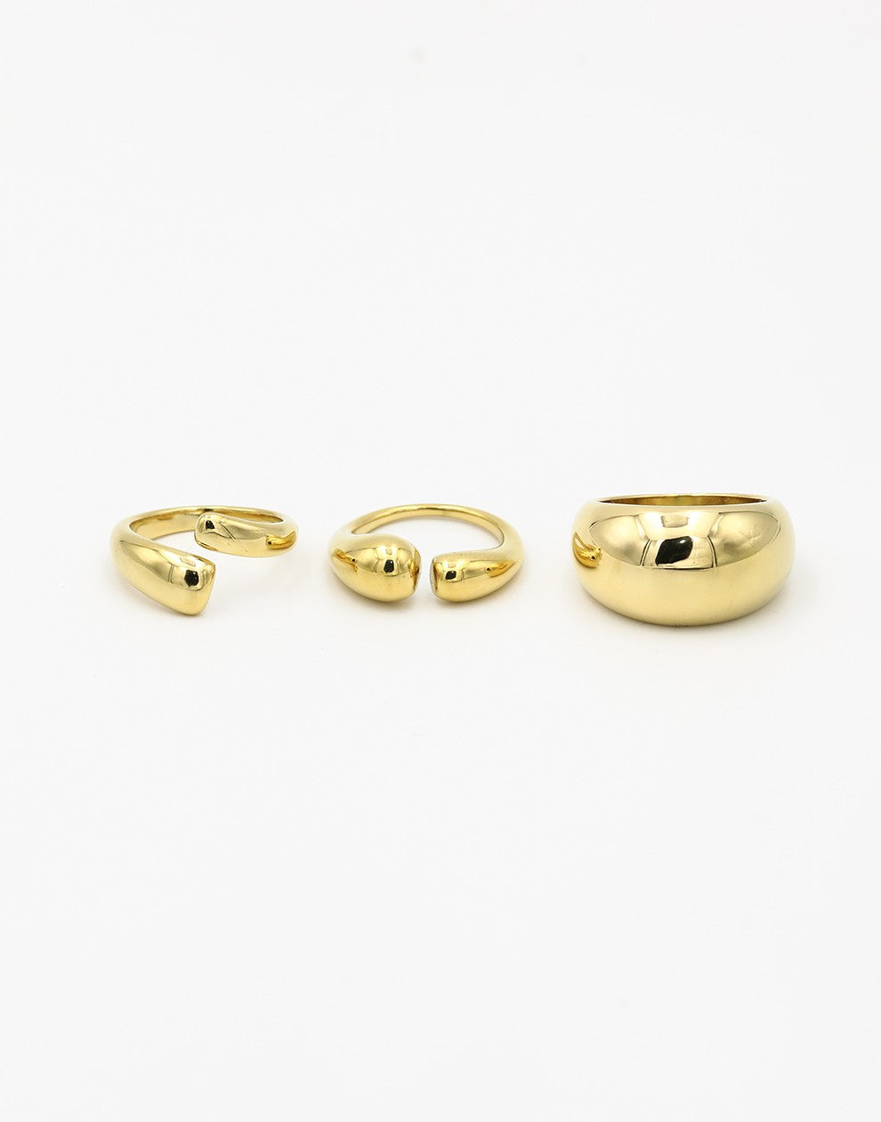 ringen set chunky gold