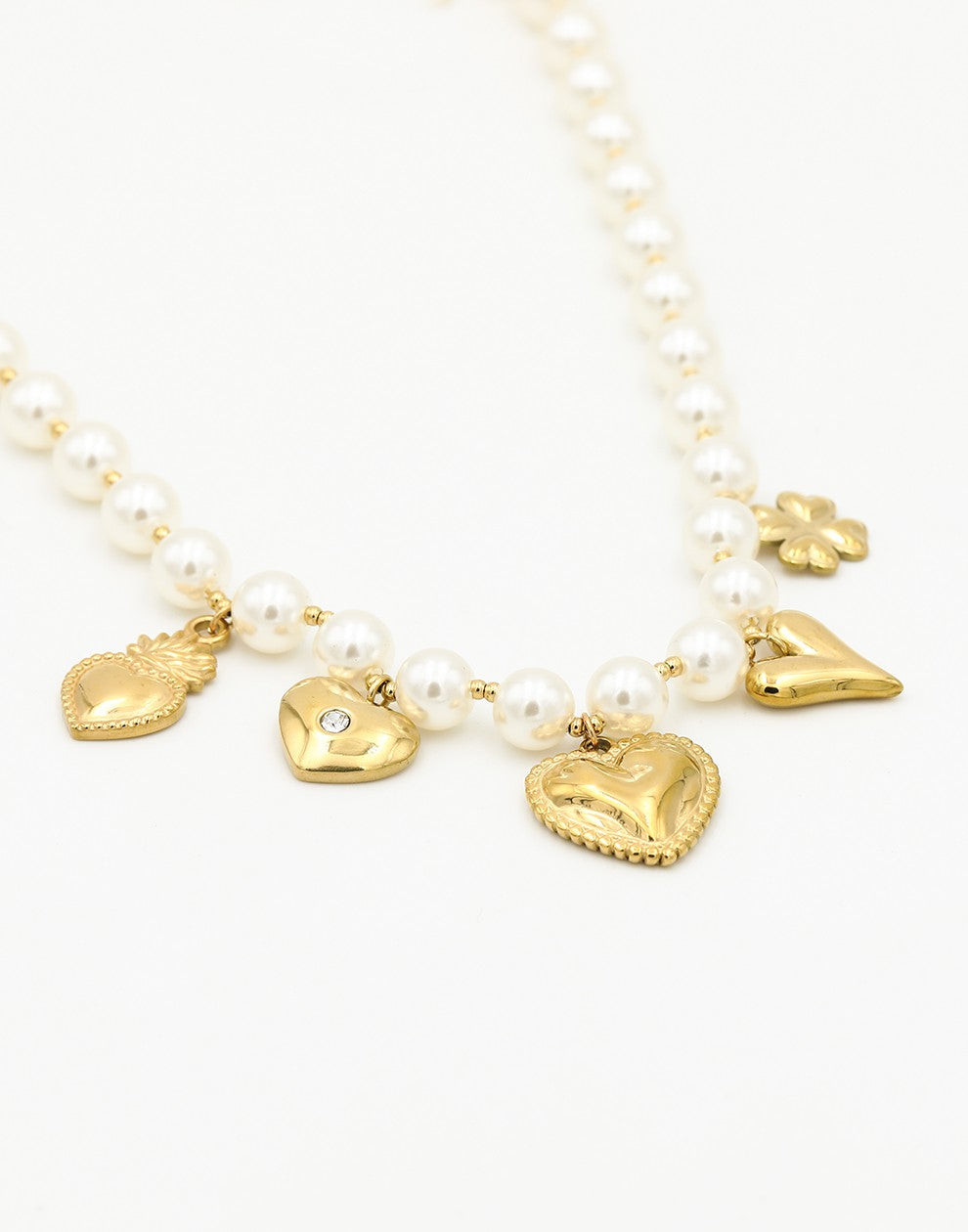 parelketting bedels love goudkleurig