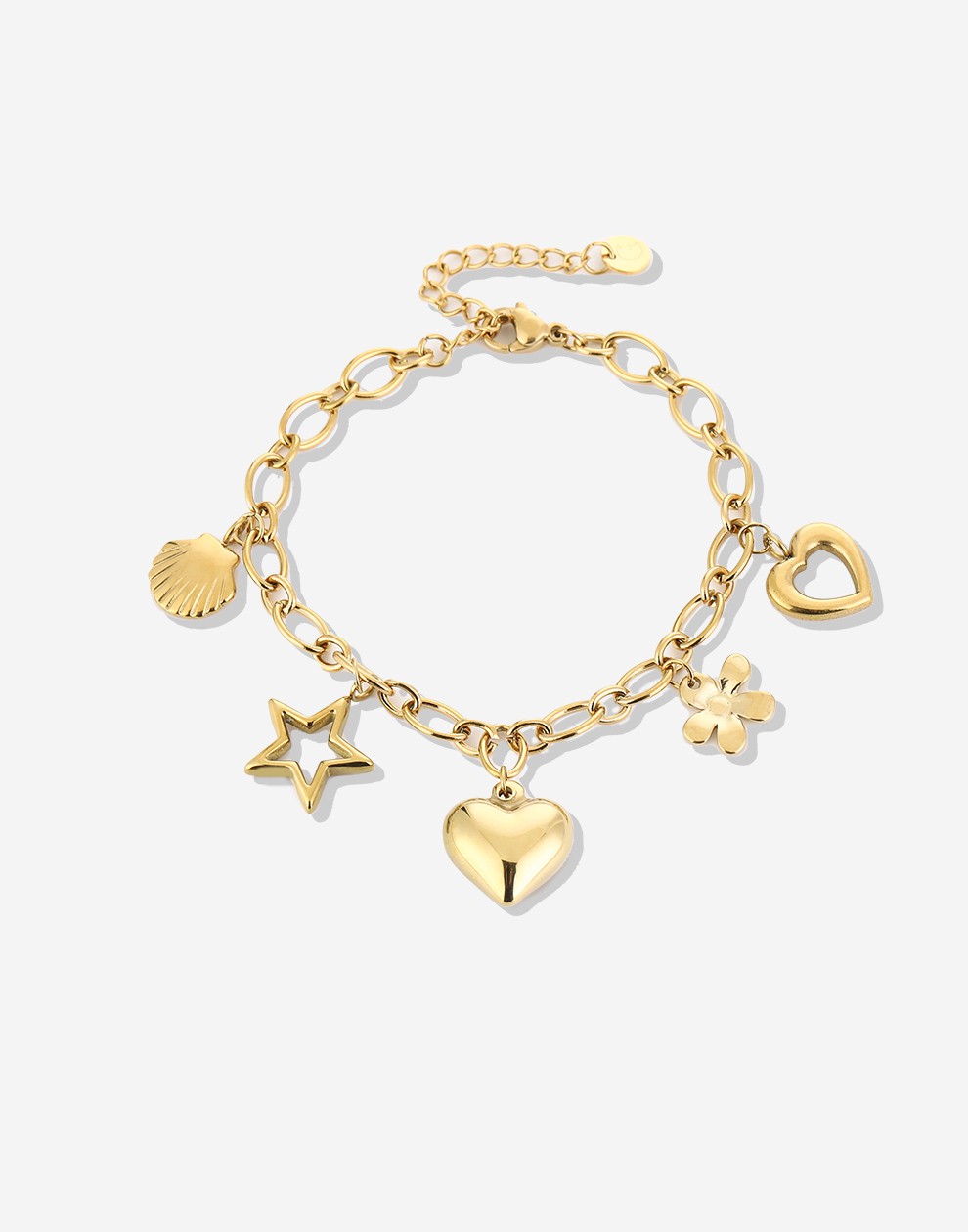 bedelarmband star love gold